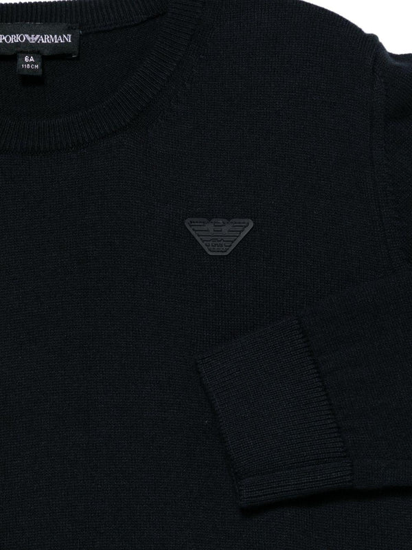 Navy Essential Crewneck Sweater