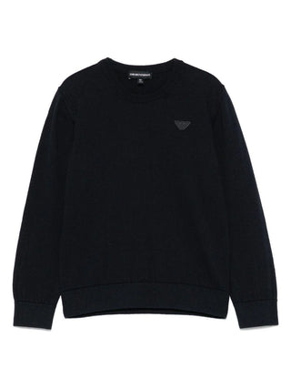 Navy Essential Crewneck Sweater