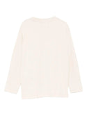 Beige Amrani Logo Graphic Long Sleeve Tee