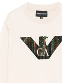 Beige Amrani Logo Graphic Long Sleeve Tee