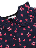 Indigo Cherry Pie Tiered Cord Dress