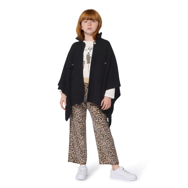 Black Knit Cape