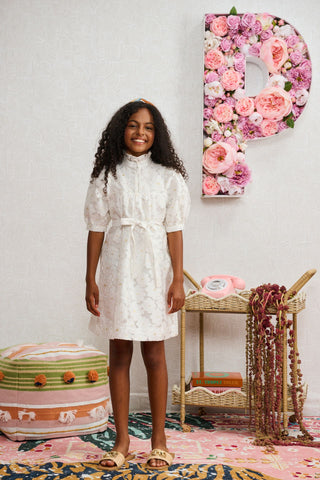 White Tulle Daisy Dress