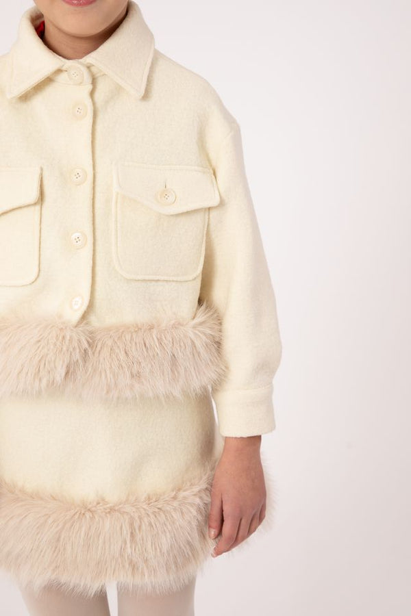 Ivory Dodo Fur Jacket