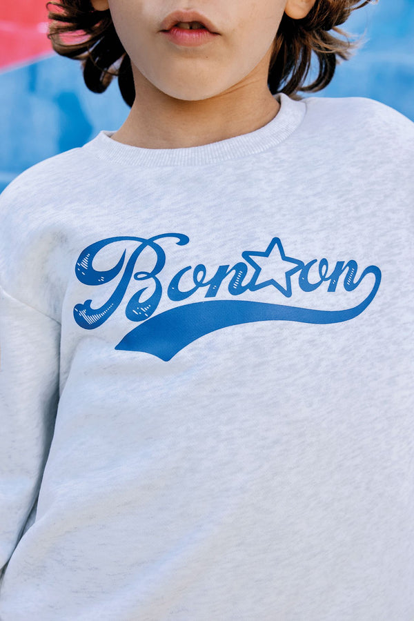 Heather Grey Bonton Crewneck