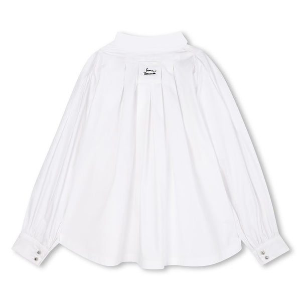 White with Rhinestone Chevron Blouse