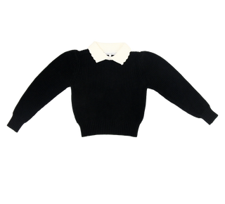 Black Collared Sweater