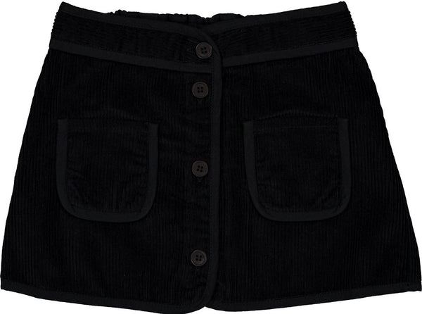 Black Corduroy Biba Skirt