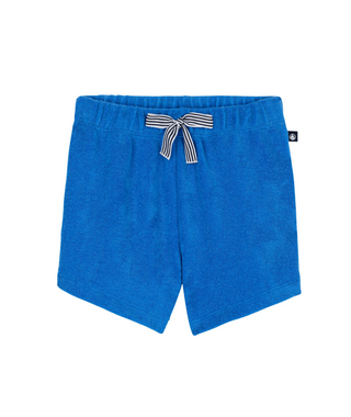 Blue Terry Cloth Short