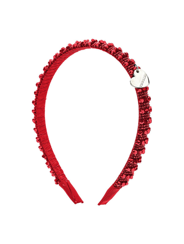 Red Beaded Headband