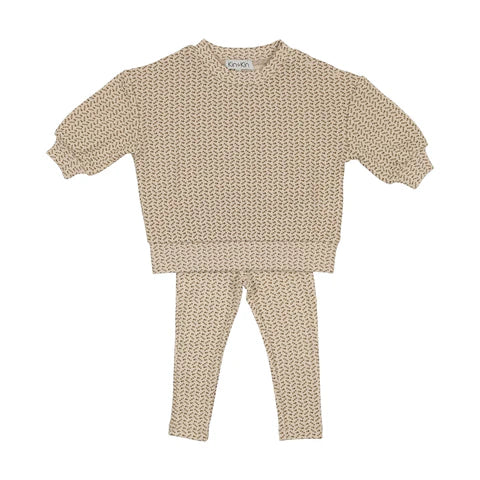 Ochre Leaf Baby Sweater + Pants Set