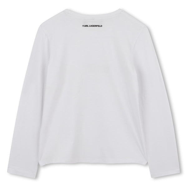 White Choupette Long Sleeve Tee