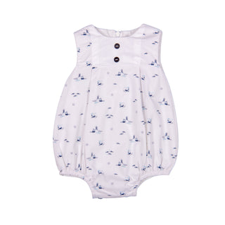 Petit Marcel Boat Print Romper