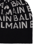 Black/Silver Logo Knit Hat