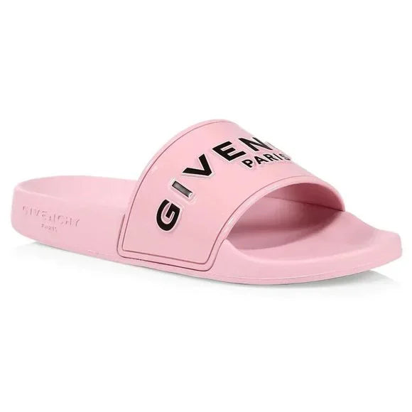 Pink Givenchy Logo Slides