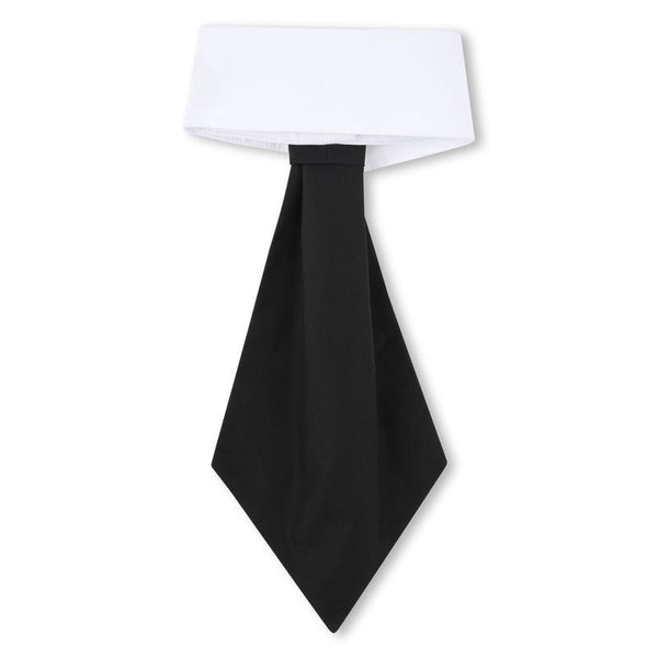 Black and White Tie Collar