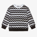 Black Chevron Baby Sweatshirt