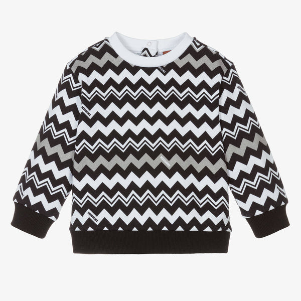 Black Chevron Baby Sweatshirt