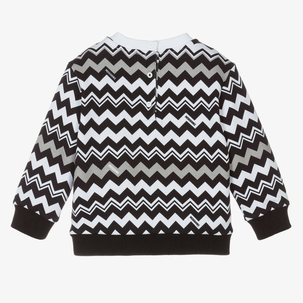 Black Chevron Baby Sweatshirt