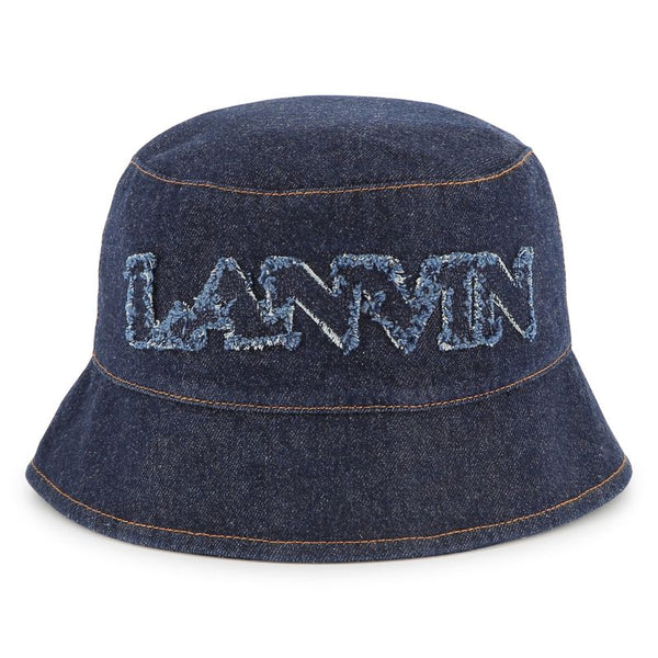 Rinse Wash Denim Logo Patch Bucket Hat