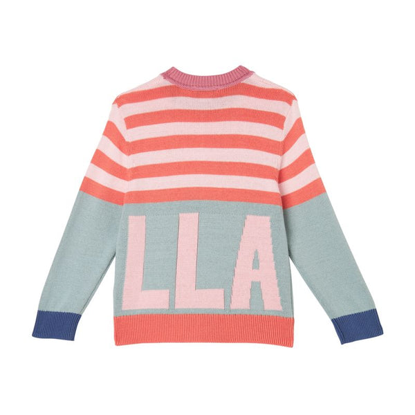 Multicolor Logo and Stripes Sweater