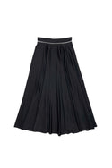 Black with White Piping Elsie Skirt