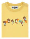 Banana Yellow Baby Colorful Letters and Bears Tee