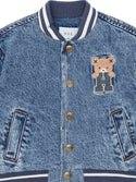 Blue Denim Hux Patch Bomber Jacket