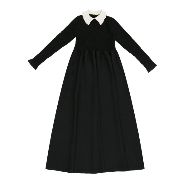 Black Collared Maxi Dress