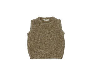 Gold Knit Sweater Vest