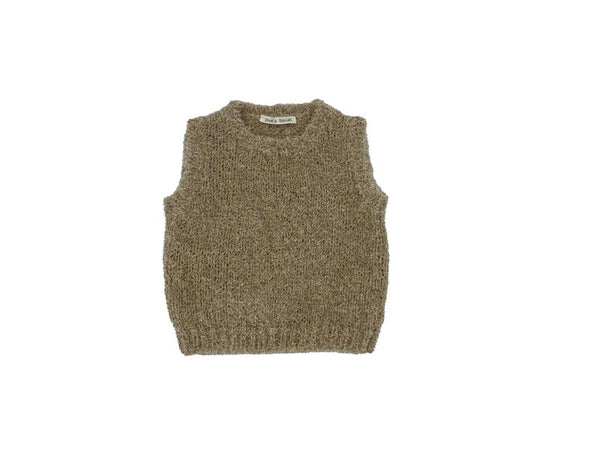 Gold Knit Sweater Vest