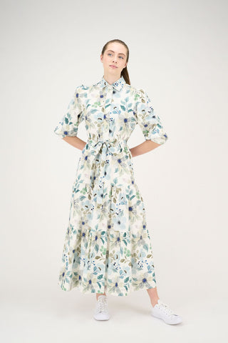 White Floral Scarlett Dress