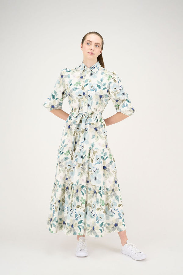 White Floral Scarlett Dress