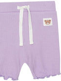 Orchid Ribbed Drawstring Short