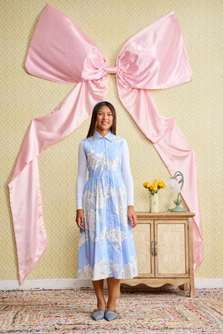 Light Blue Floral Print Jumper