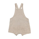 Sand Linen Dressy Overalls