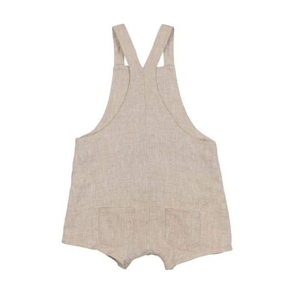 Sand Linen Dressy Overalls