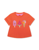 Coral Toll Popsicle and Ice Cream Graphic Tee