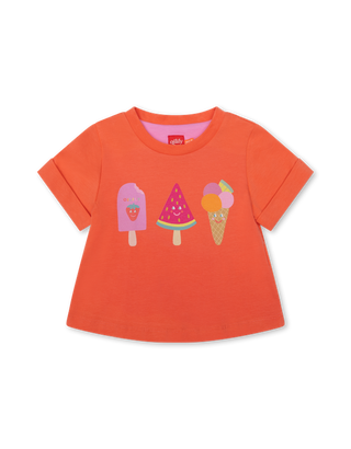 Coral Toll Popsicle and Ice Cream Graphic Tee