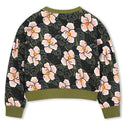Green and Pink Flower Crewneck