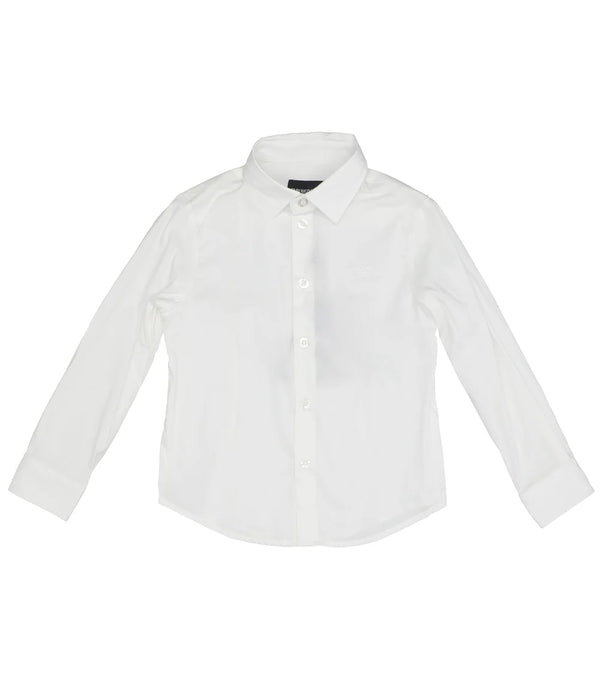 White Essential Classic Button Up Shirt