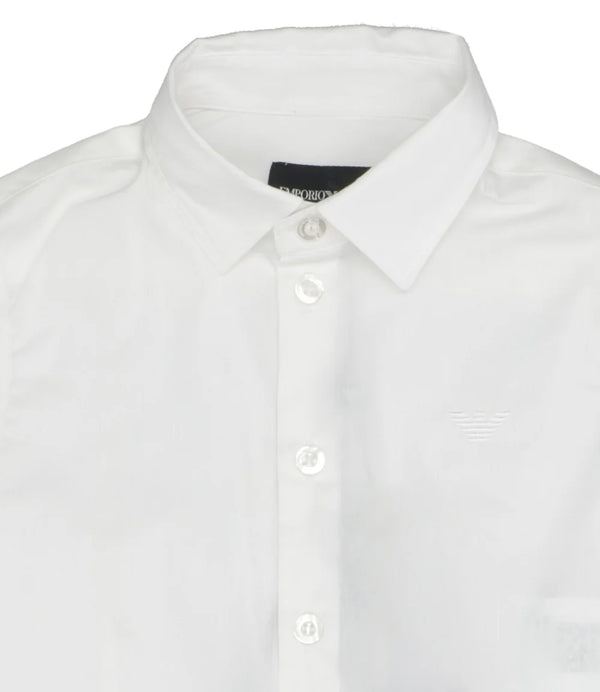 White Essential Classic Button Up Shirt