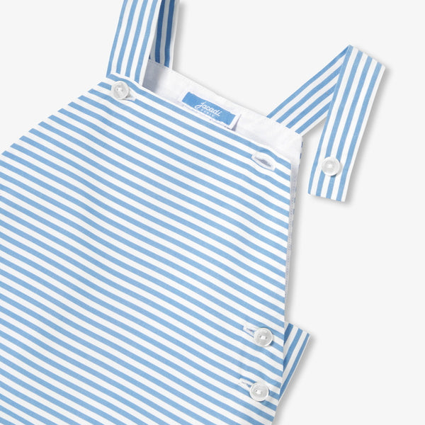 Blue and White Baby Emilien Striped Overall
