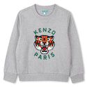 Grey Marl Tiger Logo Crewneck