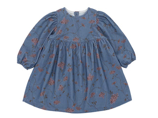 Blue Floral Vine Dress
