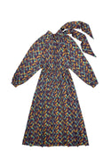 Multicolor Graphic Print Michelle Dress