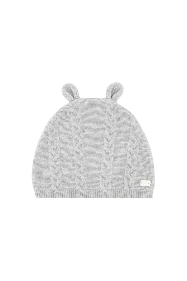 Grey Cableknit Hat