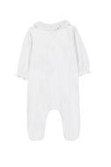 White with Gold Scallop Cotton Footie