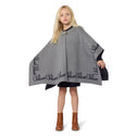 Heather Grey Chloe Embroidered Cape