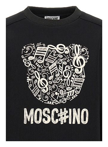 Black Music Bear Logo Crewneck